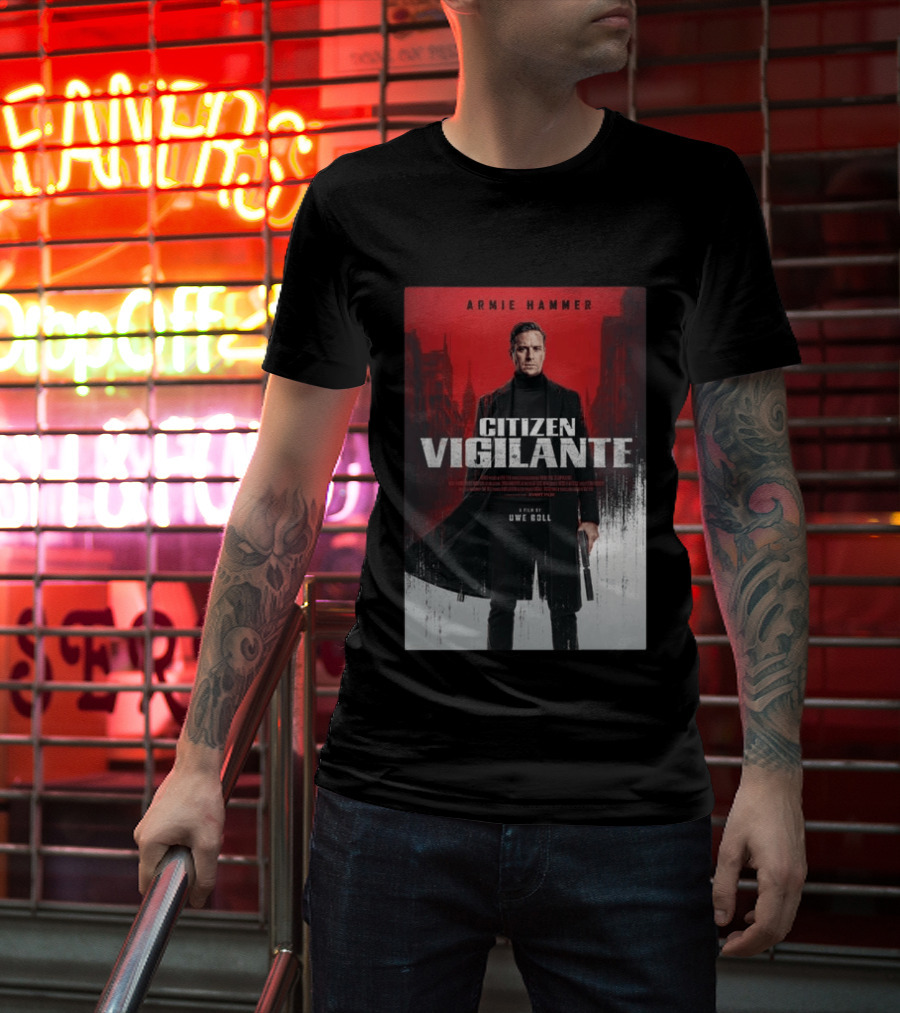 Armie Hammer Citizen Vigilante Film By Uwe Boll T-Shirt