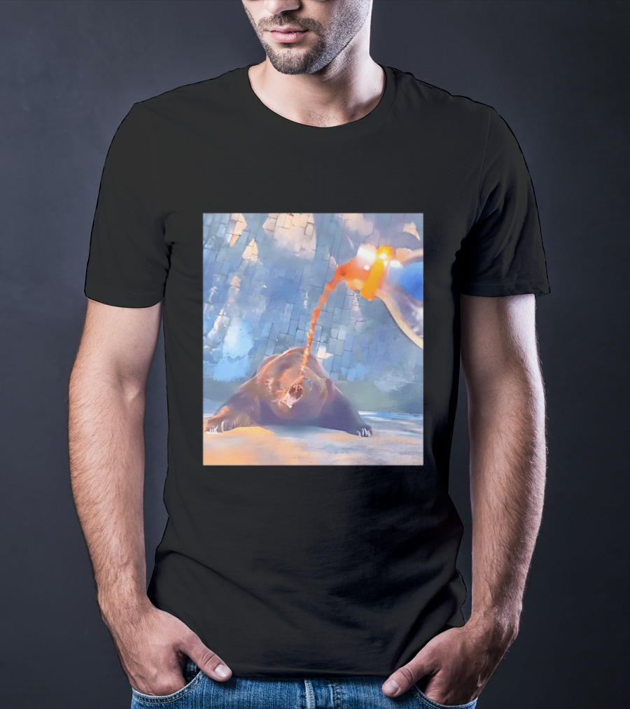 Bear Cola Bottle Wildlife Nature Animal Beverage Refreshment Zoo T-Shirt