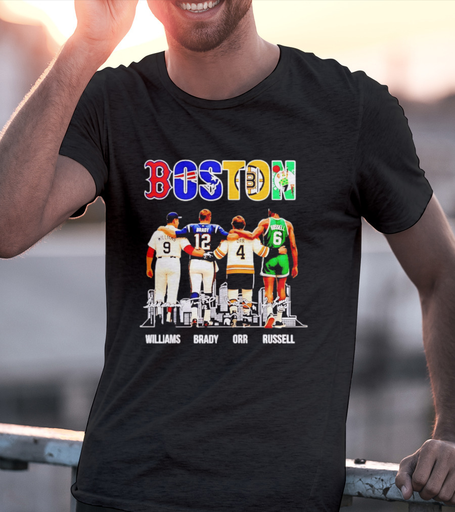 Boston Williams Brady Orr Russell Sports Legends T-Shirt