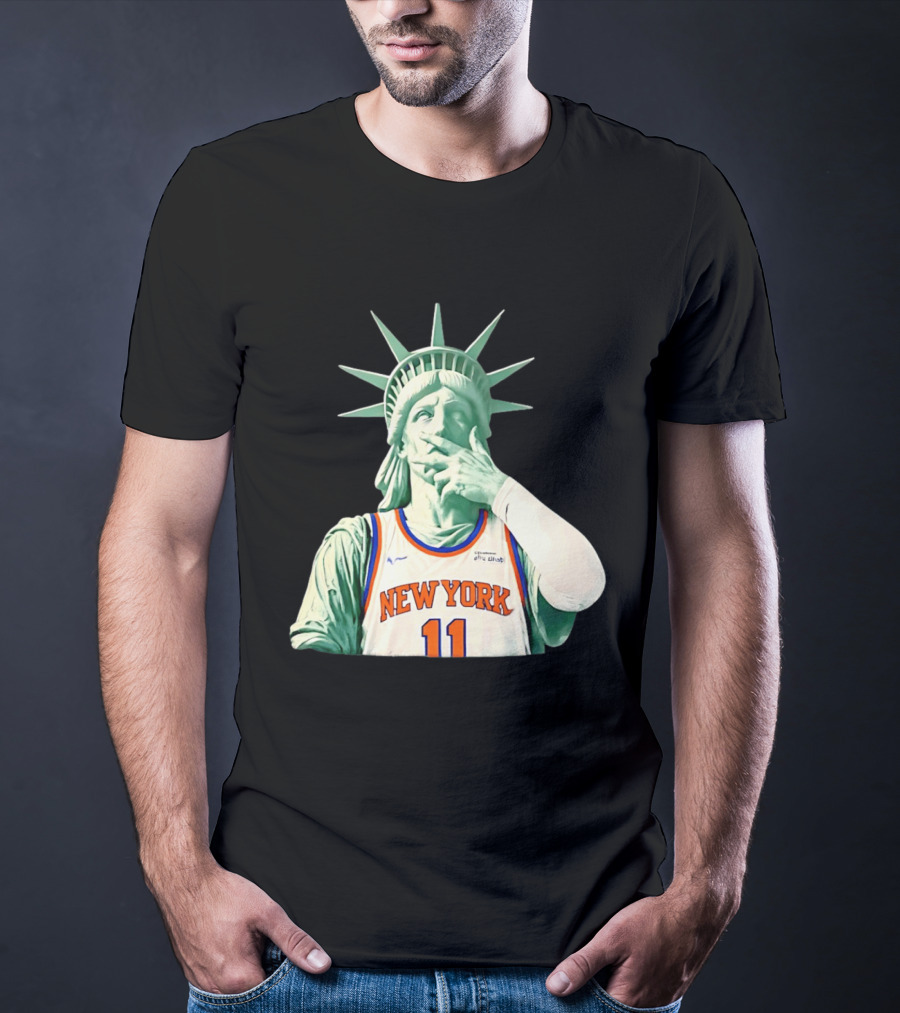 New York Knicks Statue Of Liberty Number 11 Jalen Brunson 2026 T-Shirt