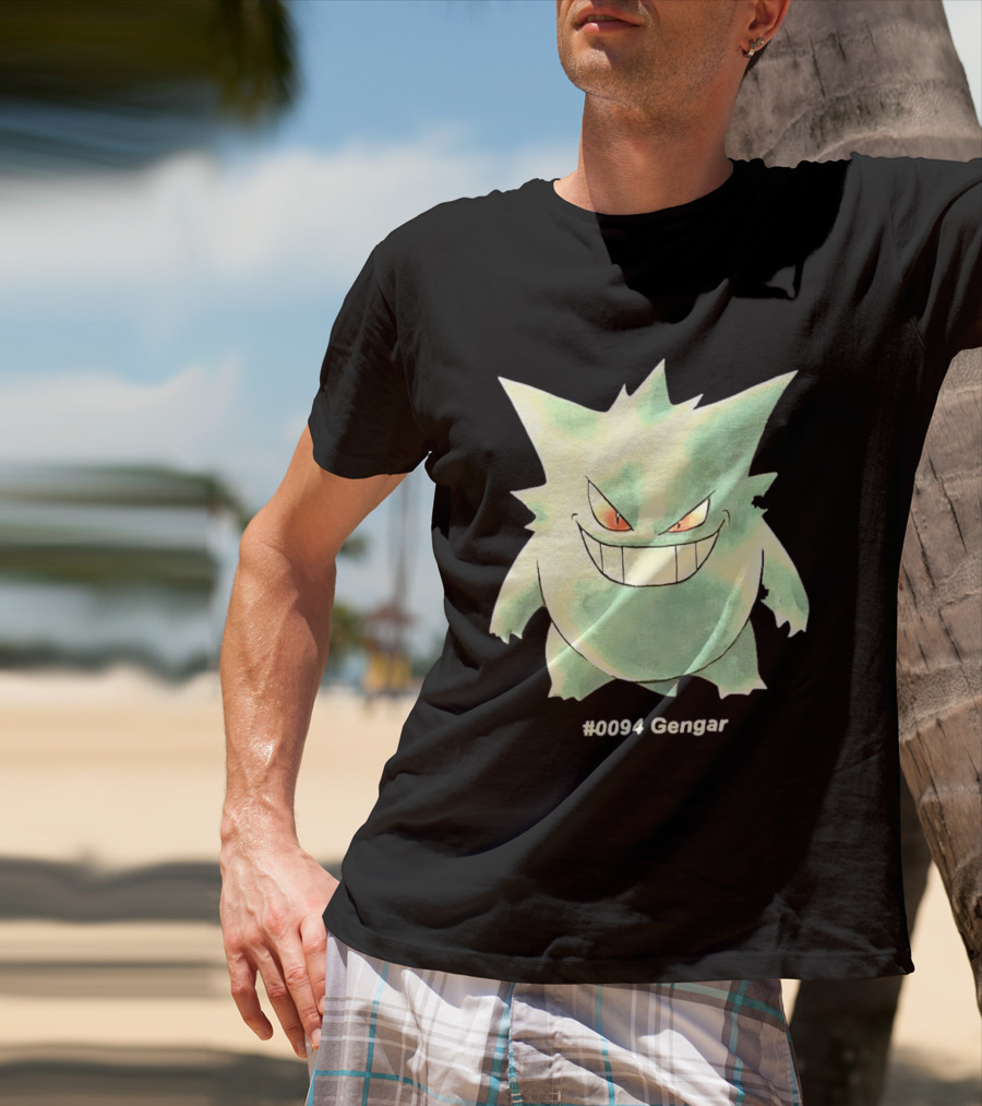 Gengar Pokemon 0094 Shadow Pokemon Ghost Type T-Shirt