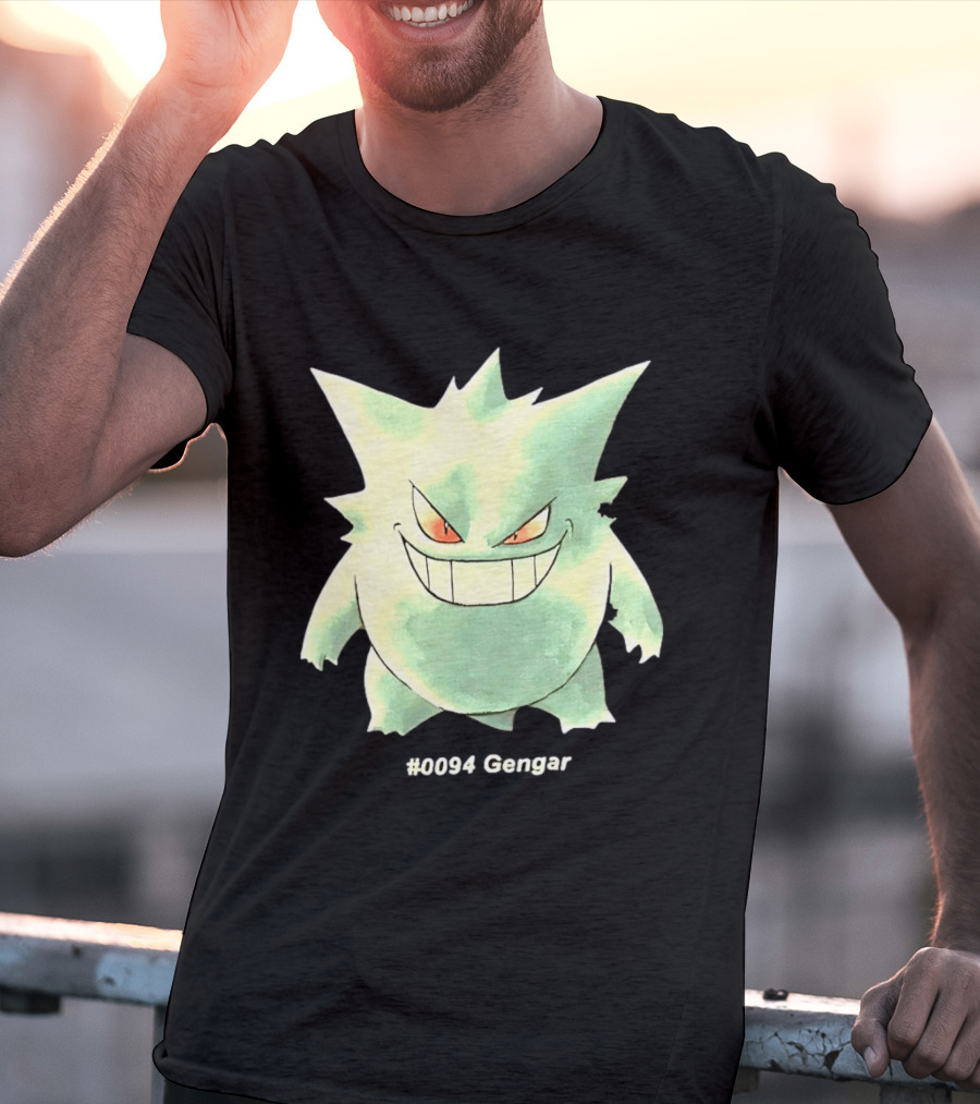 Gengar Pokemon 0094 Shadow Pokemon Ghost Type T-Shirt