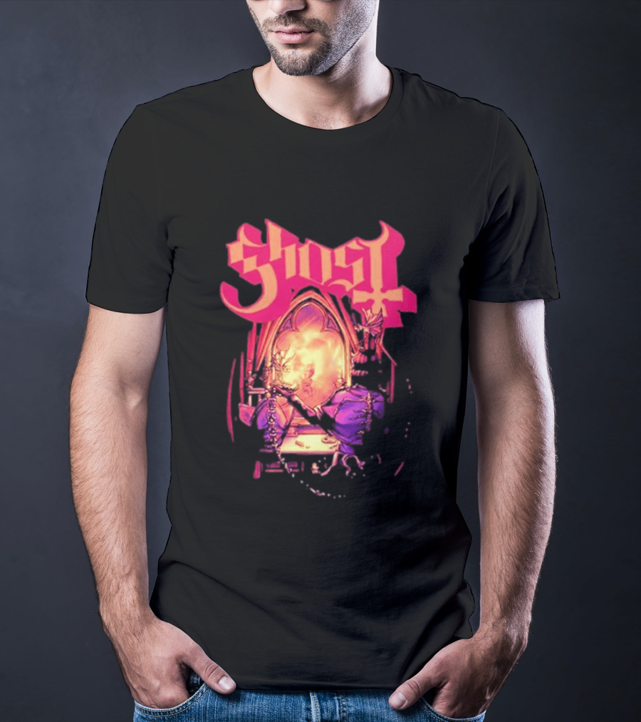 Ghost Band Summer 2026 Exclusive Dressing Room Gothic Mirror T-Shirt