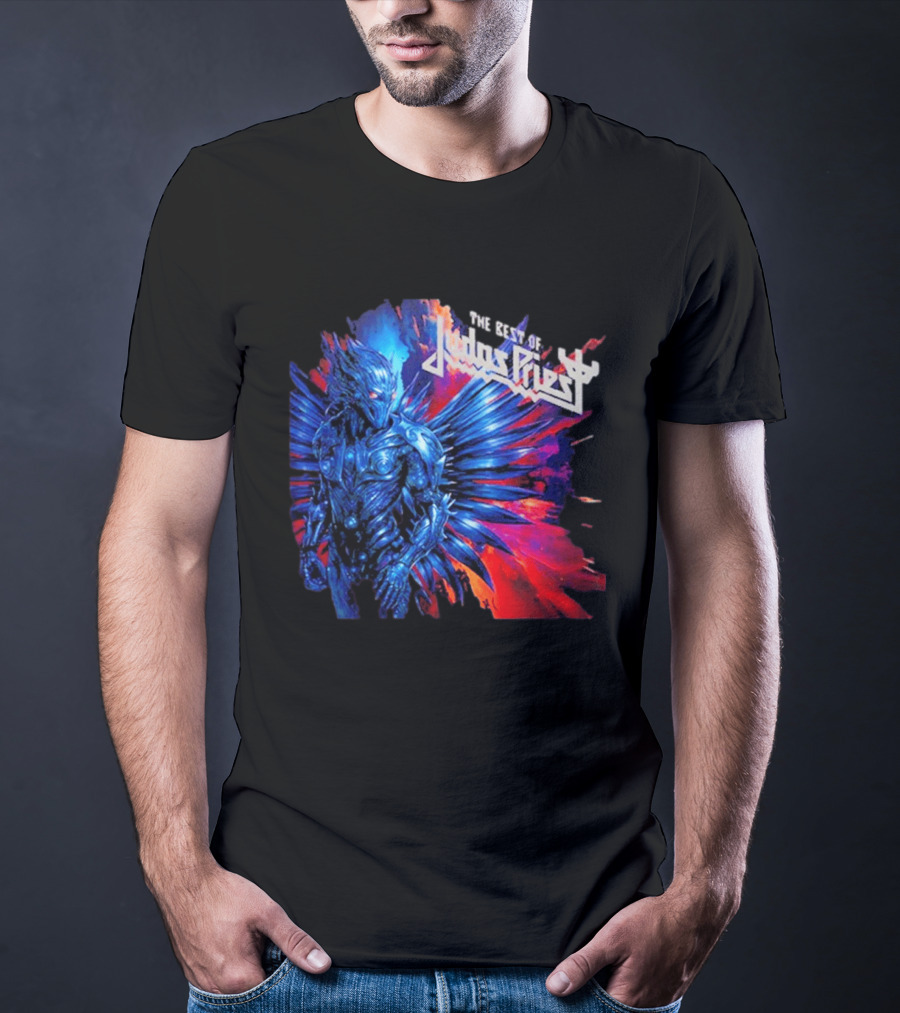 Judas Priest The Best Of 2026 New Album Robotic Blue Warrior T-Shirt