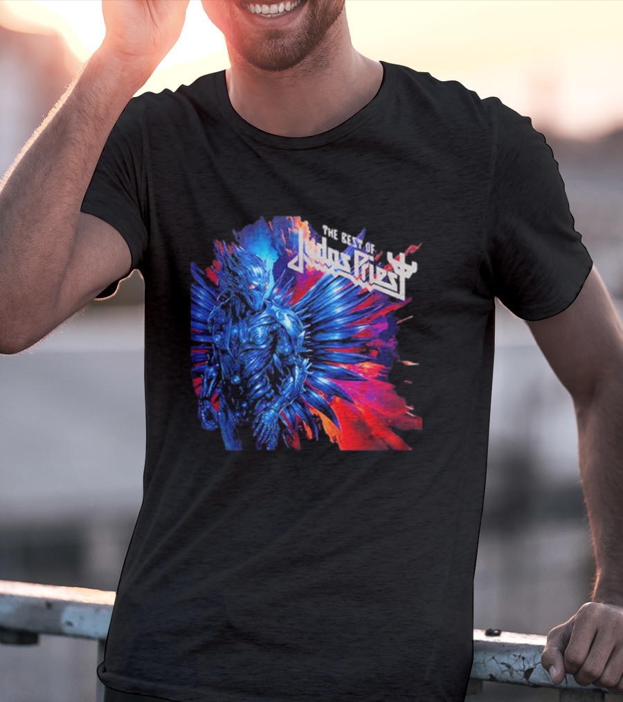 Judas Priest The Best Of 2026 New Album Robotic Blue Warrior T-Shirt