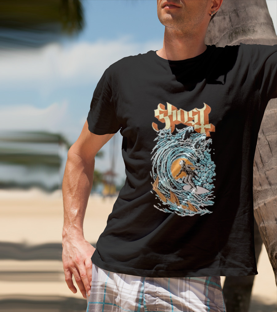 Ghost Band Summer 2026 Exclusive Papa Surf Muscle Wave T-Shirt