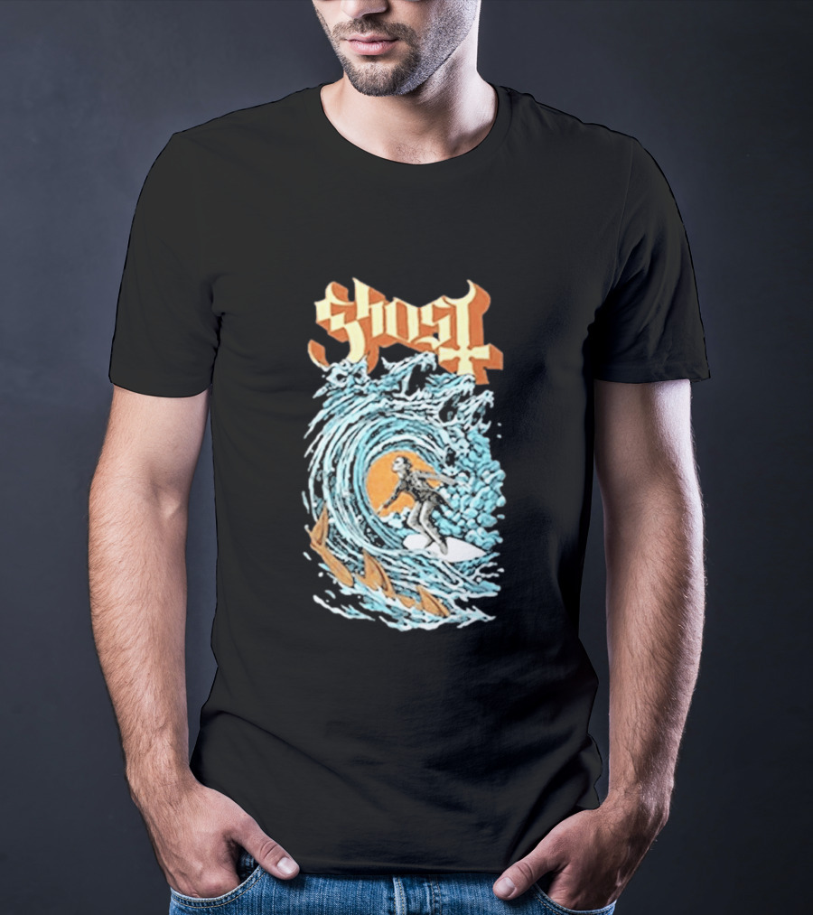 Ghost Band Summer 2026 Exclusive Papa Surf Muscle Wave T-Shirt