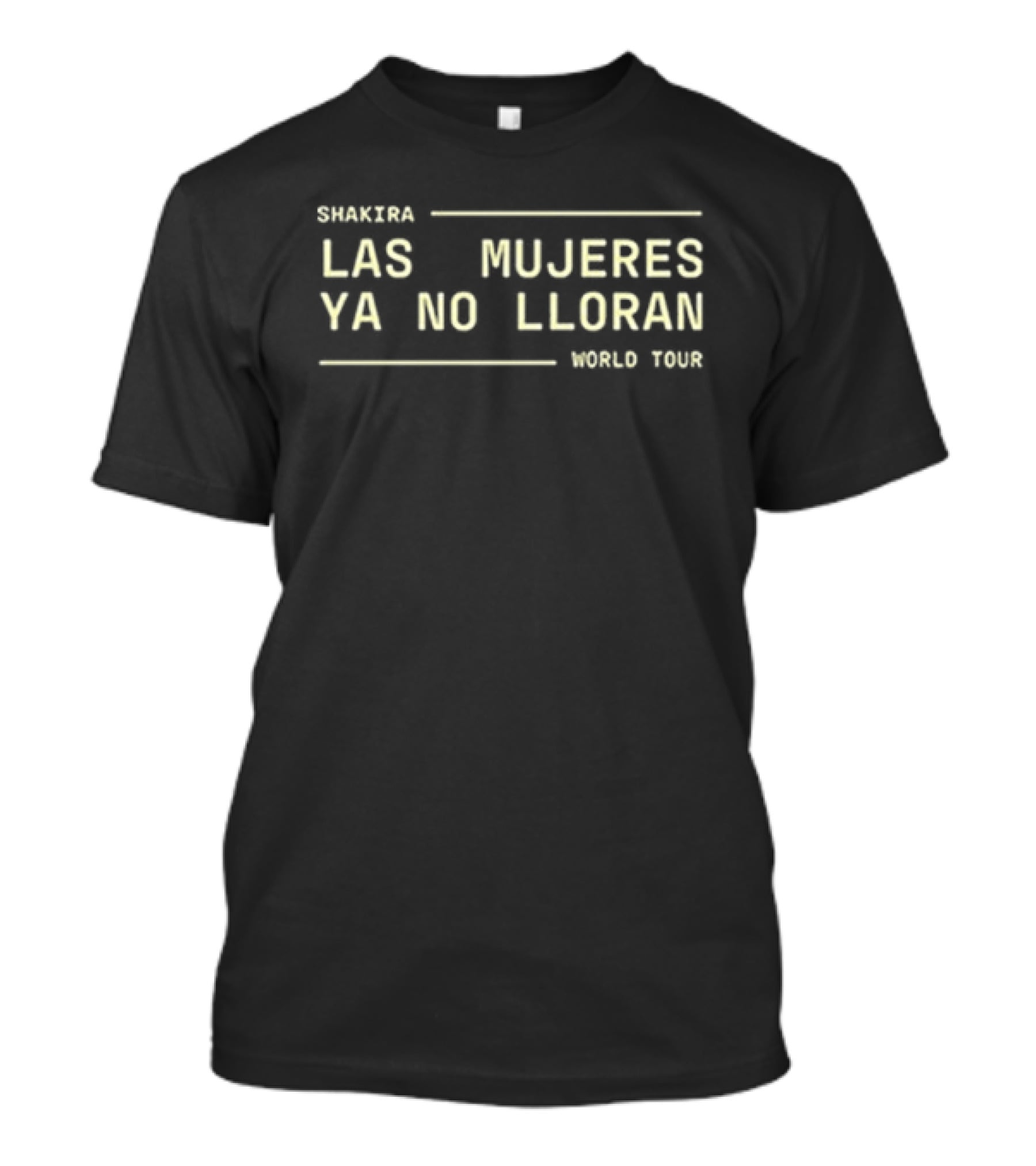 Shakira Las Mujeres Ya No Lloran Songs Tour T-Shirt