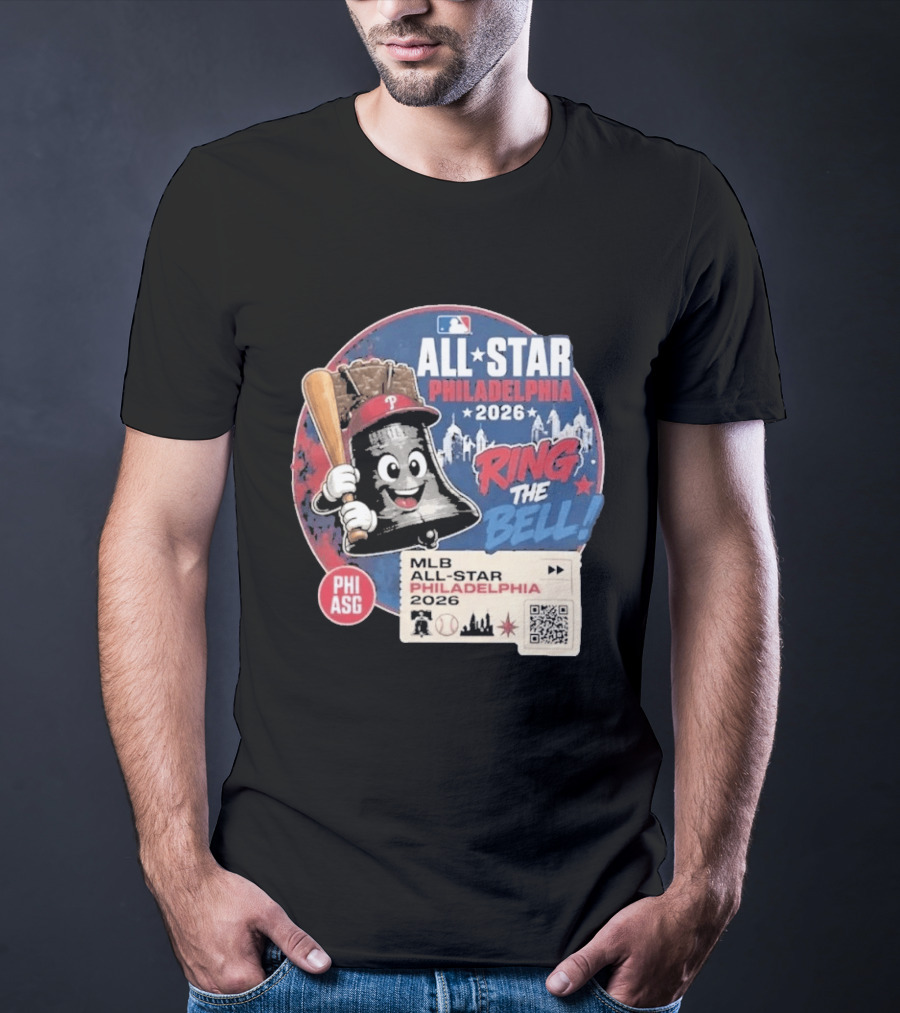Philadelphia MLB All Star Game 2026 Ring The Bell Liberty Bell Baseball T-Shirt