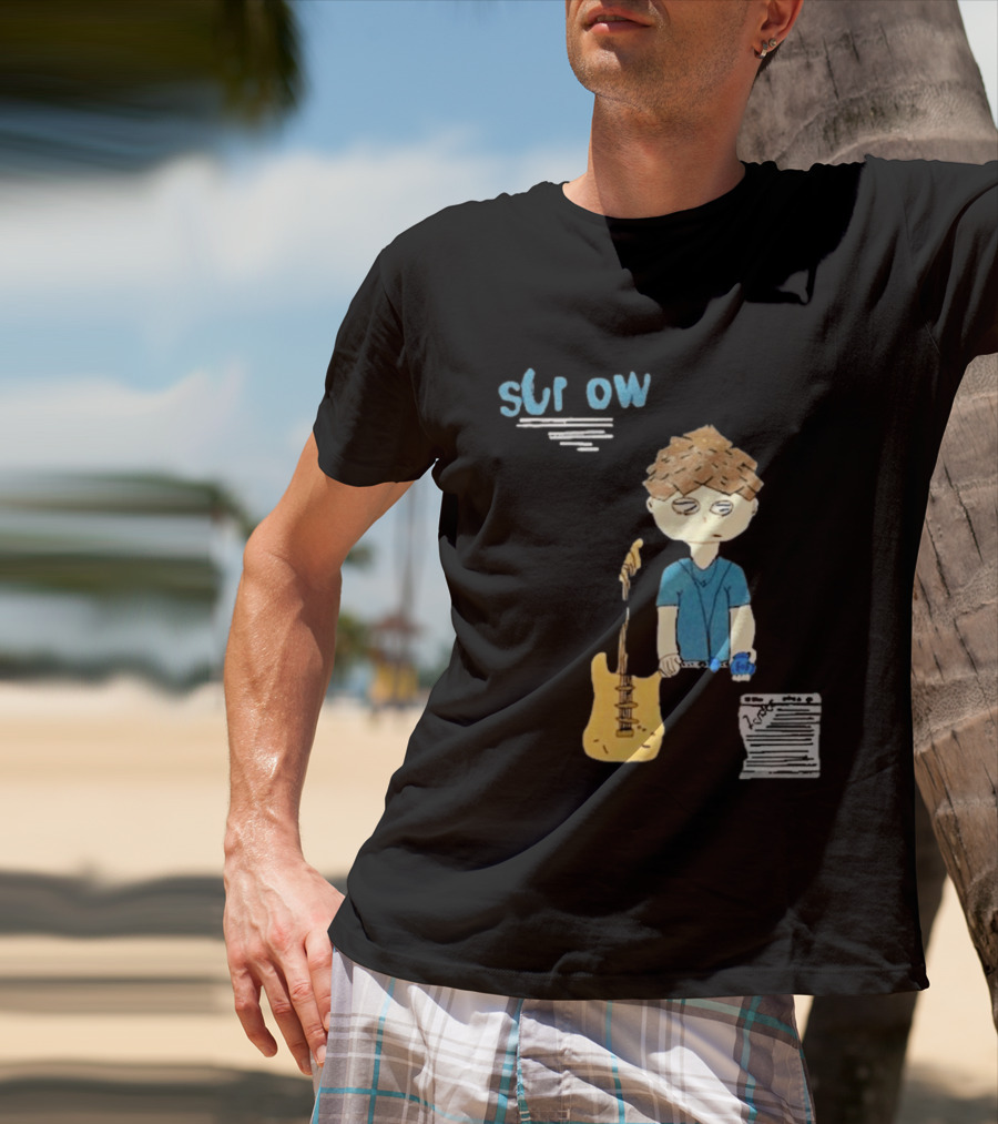 Sorrow Very Sorrow Days Blue Guitar T-Shirt