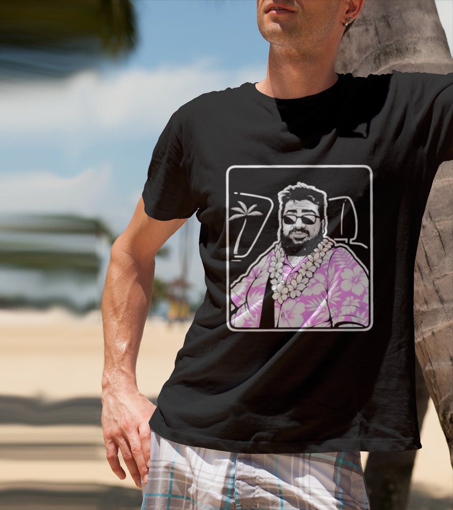Summer Armenian Cory Tropical Vibes Hawaiian Palm Tree And Sunglasses T-Shirt