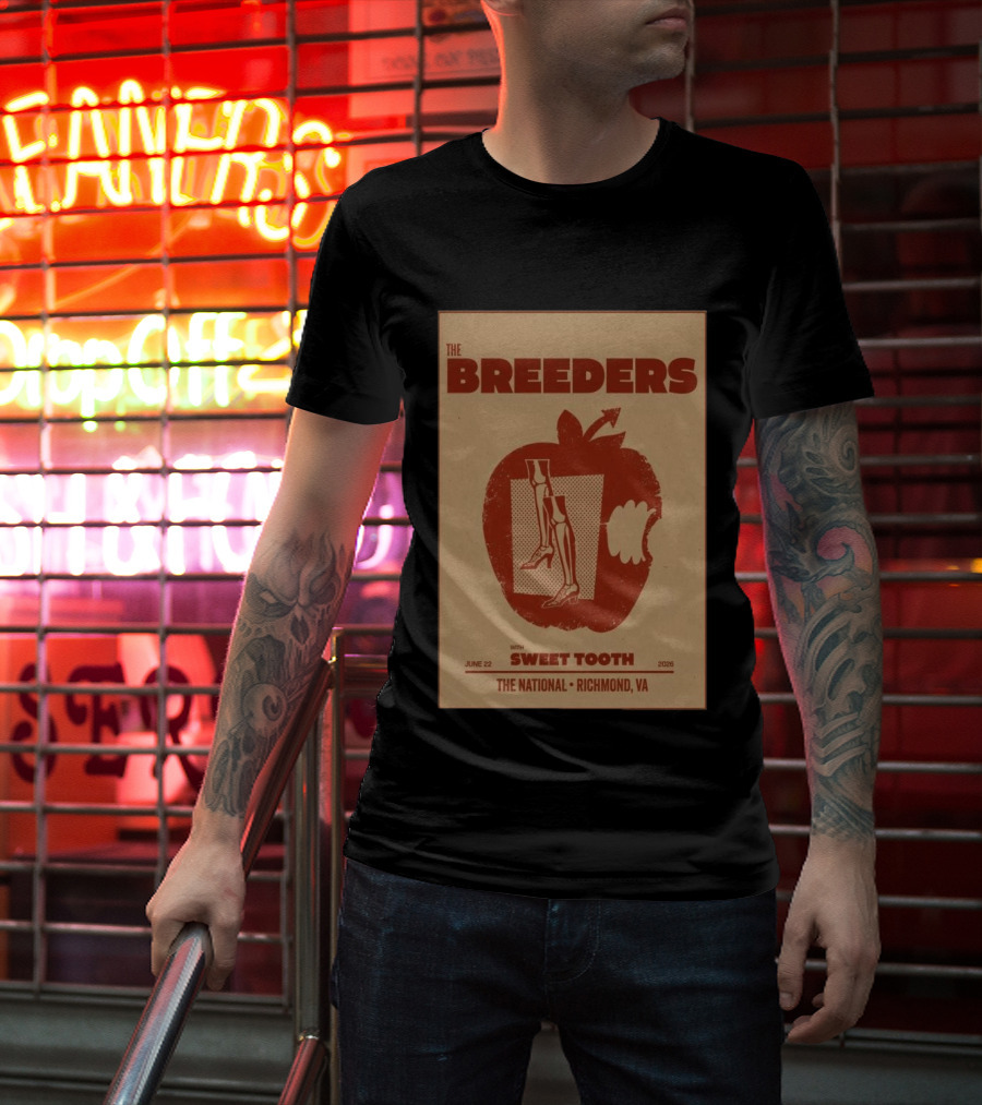 The Breeders Sweet Tooth June 22 2026 Richmond The National T-Shirt