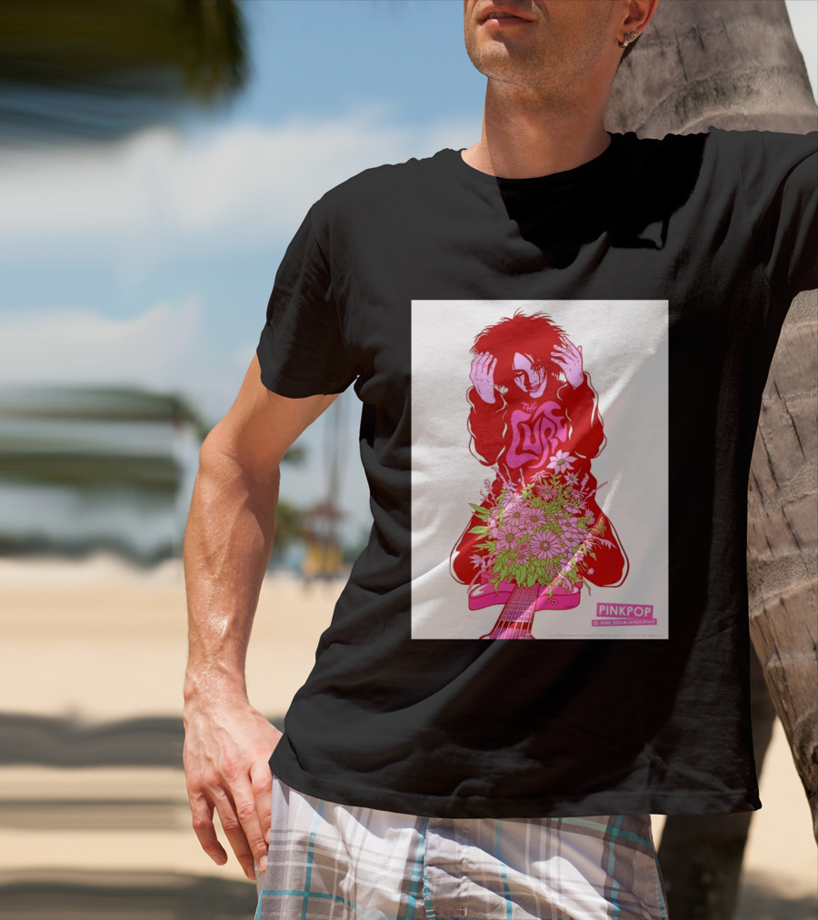 The Cure Pinkpop Festival Landgraaf Netherlands 20 June 2026 Exclusive Flowers And Guitar T-Shirt