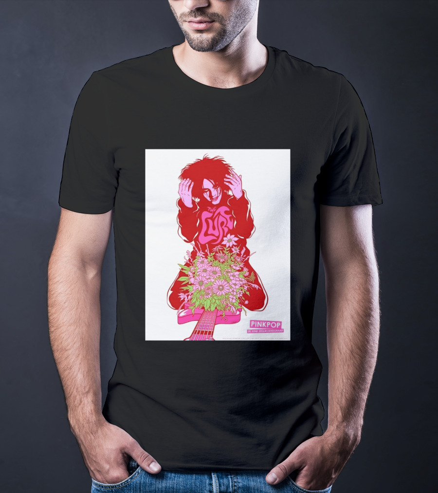 The Cure Pinkpop Festival Landgraaf Netherlands 20 June 2026 Exclusive Flowers And Guitar T-Shirt