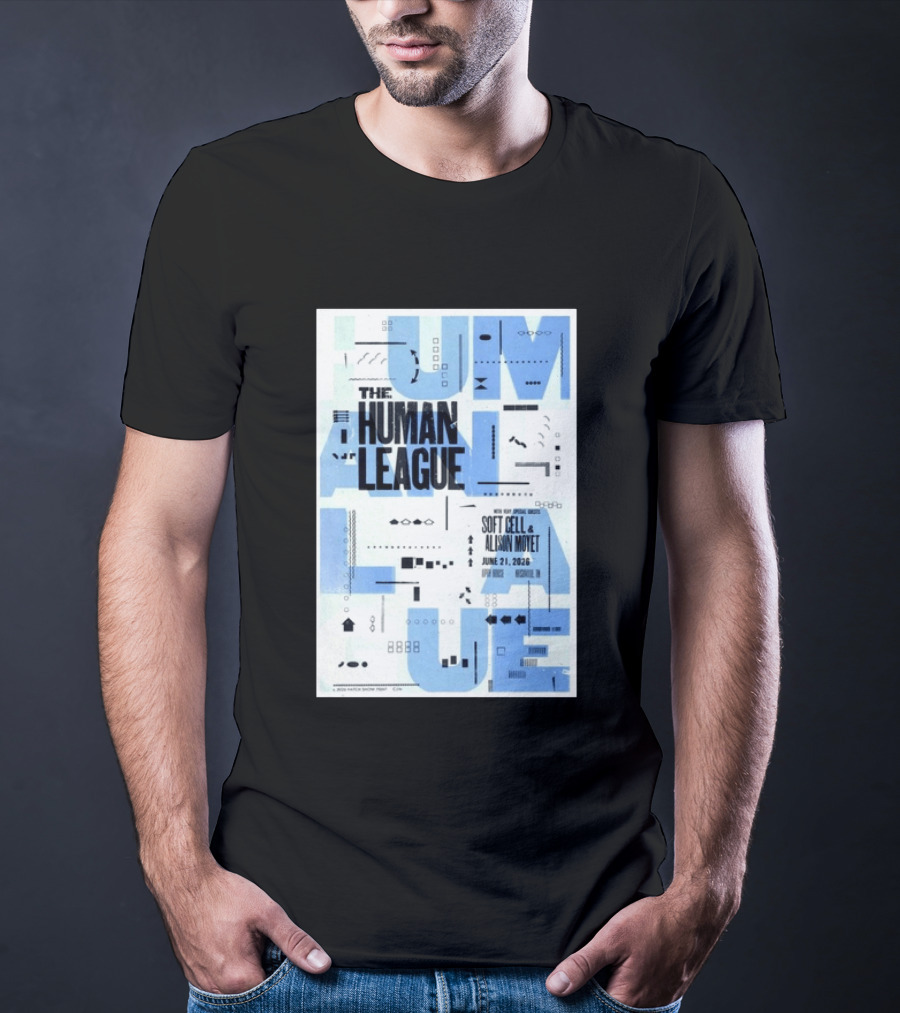 The Human League Soft Cell Alison Moyet June 21 2026 Nashville T-Shirt