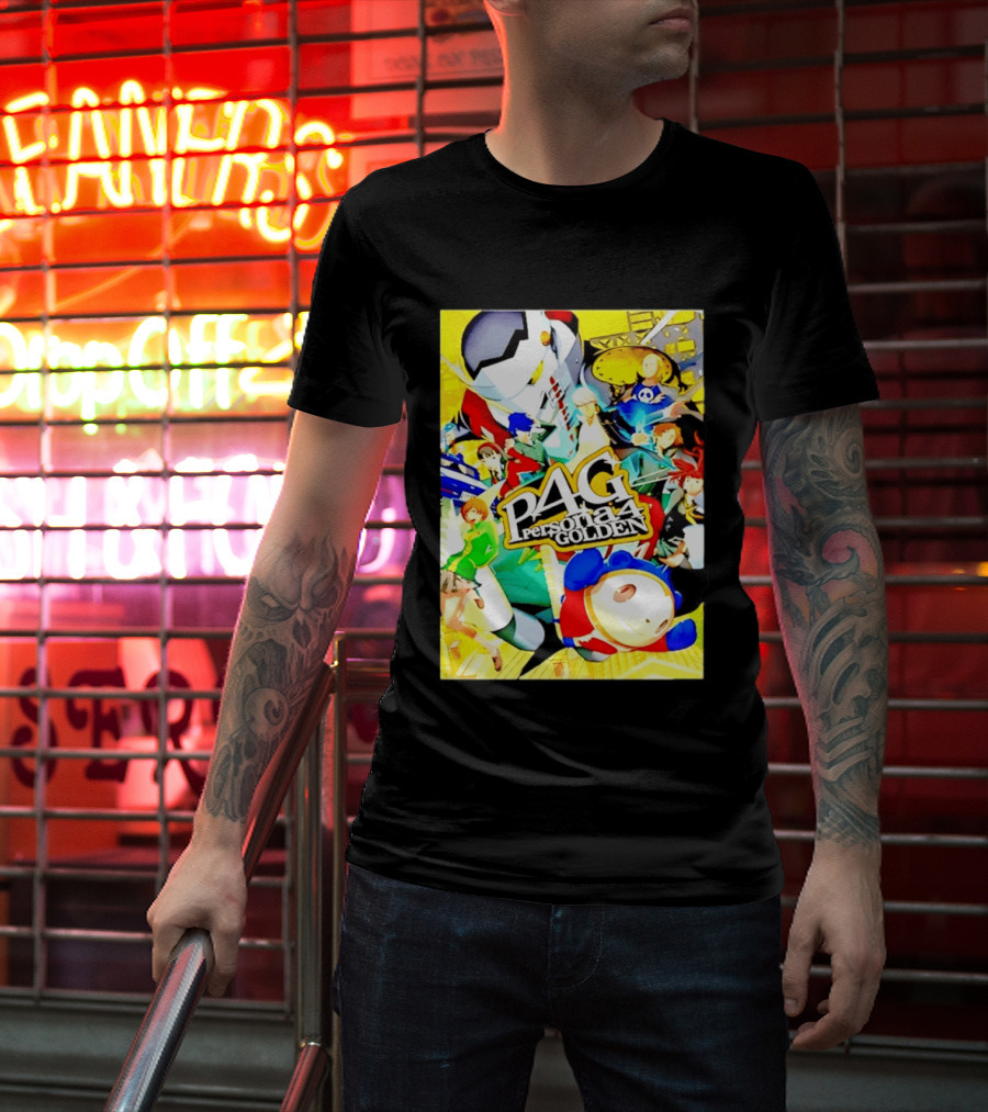 Persona 4 Golden P4G Main Cast Izanagi Teddie Kanji Naoto Chie Yosuke Yukiko Margaret T-Shirt