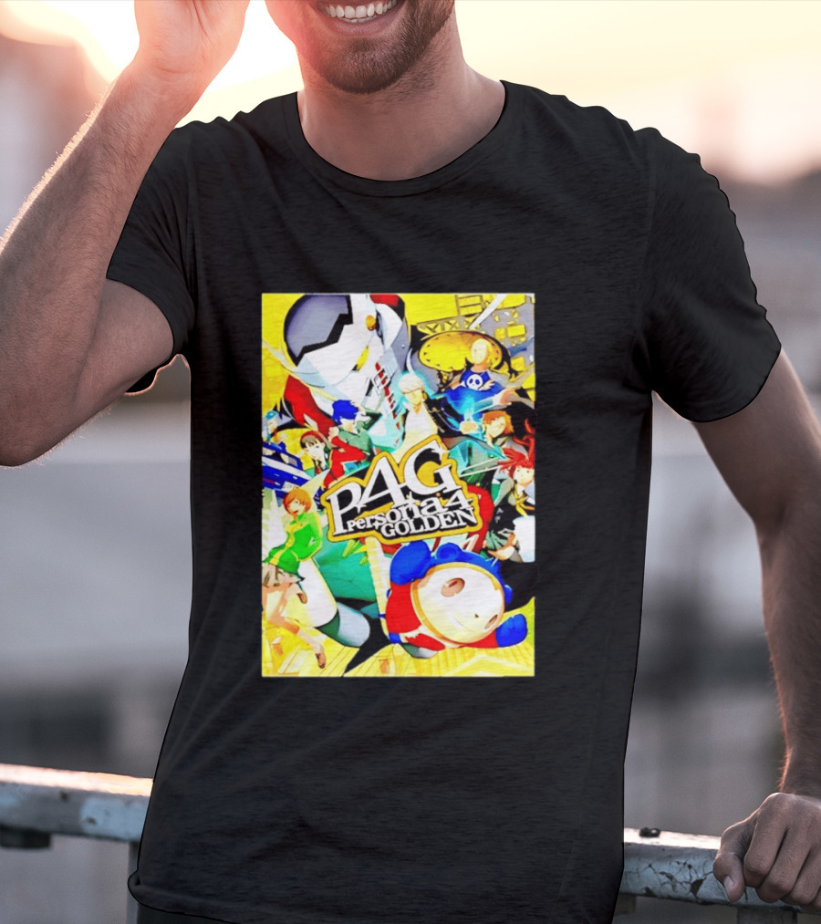 Persona 4 Golden P4G Main Cast Izanagi Teddie Kanji Naoto Chie Yosuke Yukiko Margaret T-Shirt