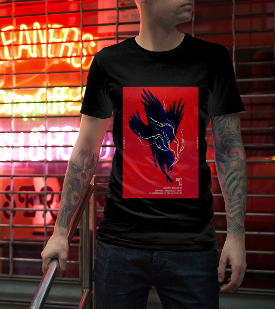 Semaphore Single Release Show The Gutter Brooklyn NY July 16 2026 With Sharkswimmer Jesse Pike T-Shirt