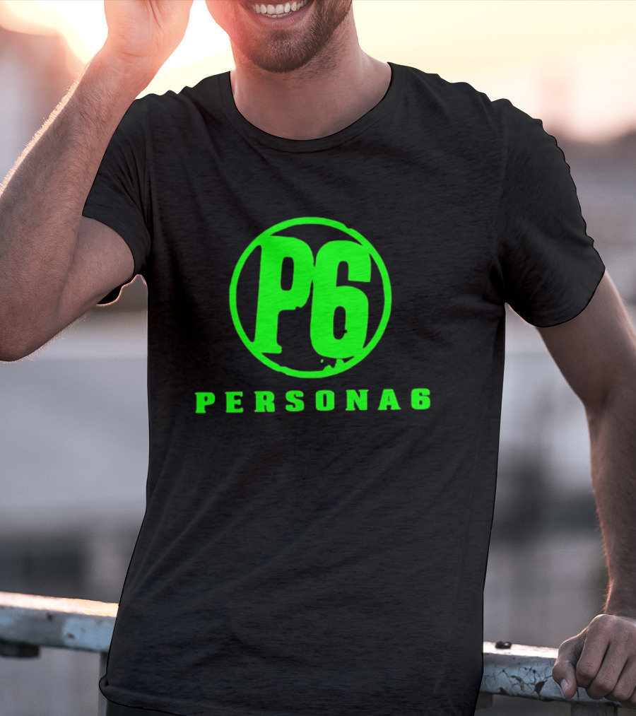 Persona 6 P6 Gaming Series Retro Green T-Shirt