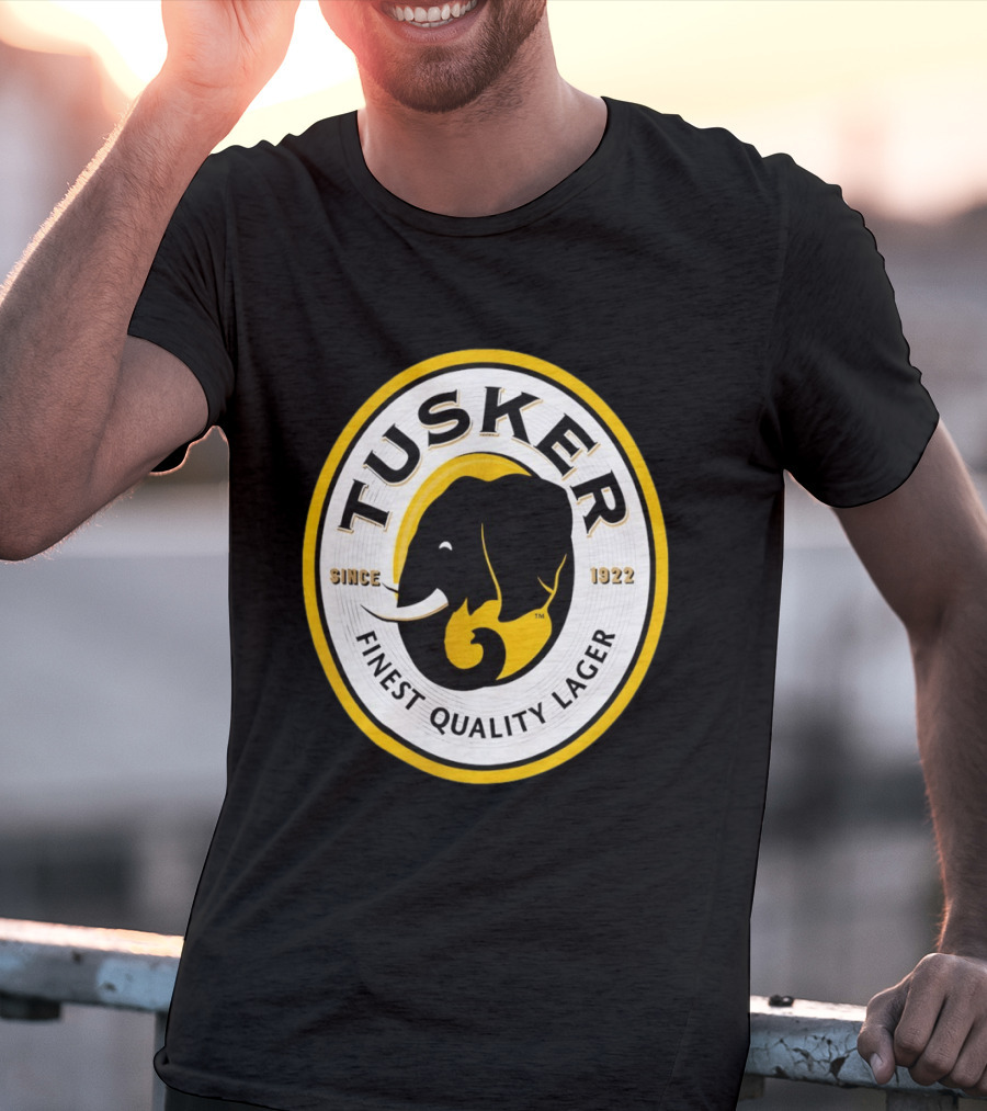 Tusker Elephant Finest Quality Lager Since 1922 T-Shirt