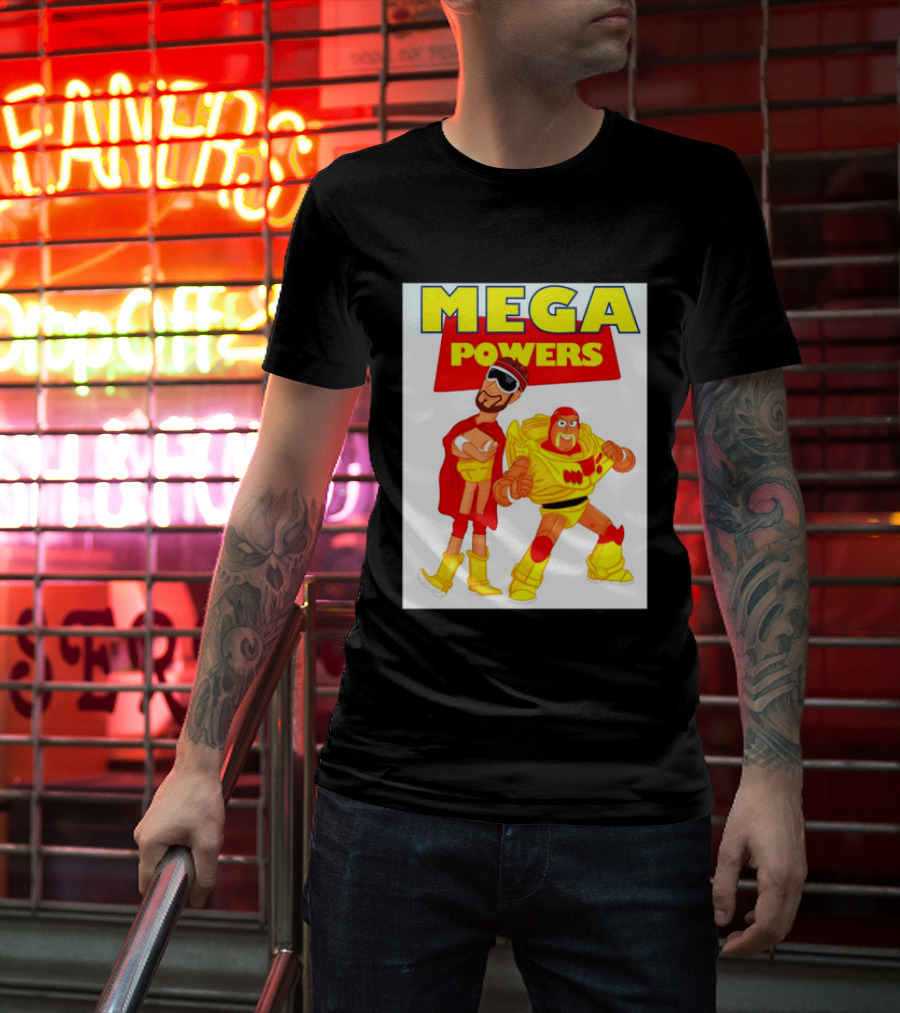 Randy Macho Man Savage Buzz Lightyear Hulk Hogan Toy Story WWE Mega Powers T-Shirt
