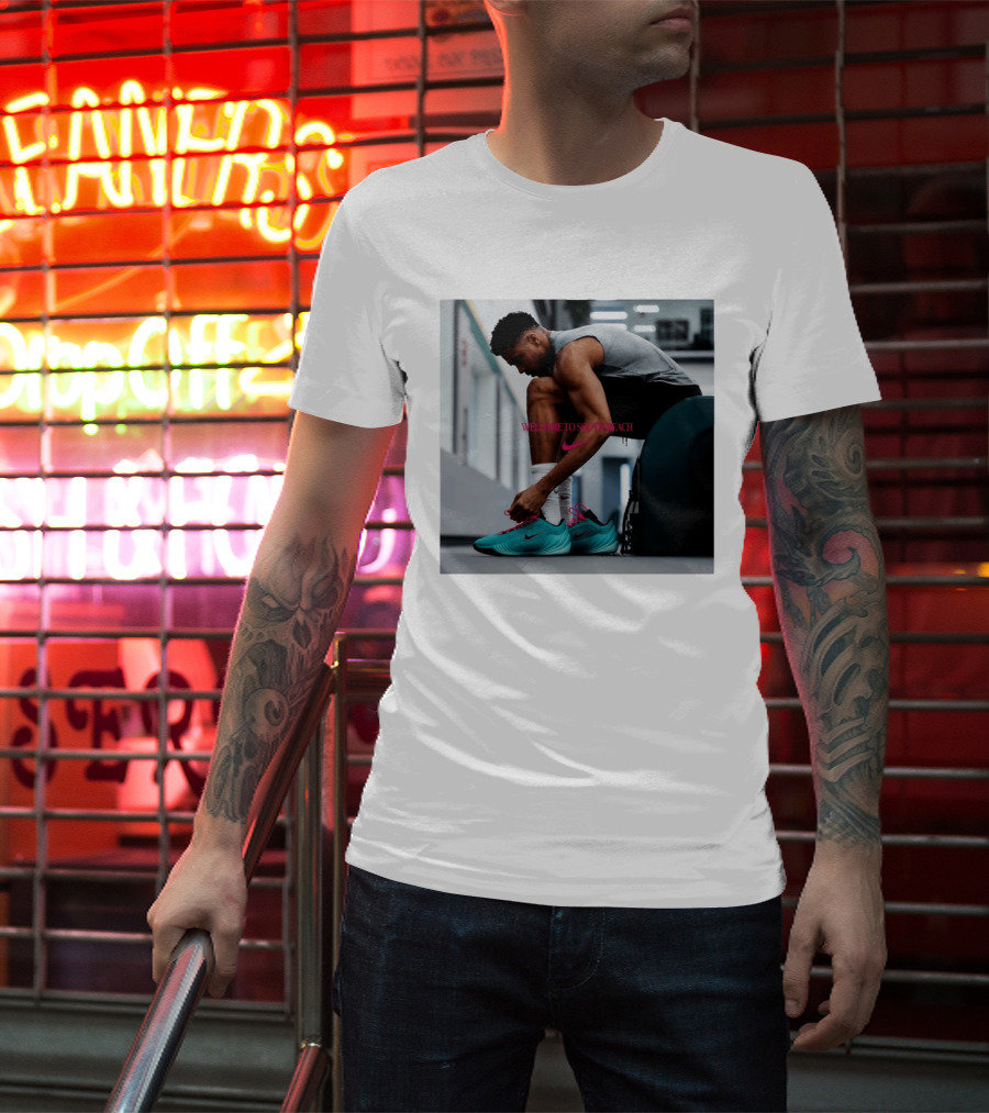 Nike Giannis Antetokounmpo Welcome To South Beach Milwaukee Bucks T-Shirt