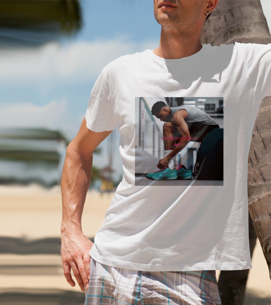 Nike Giannis Antetokounmpo Welcome To South Beach Milwaukee Bucks T-Shirt