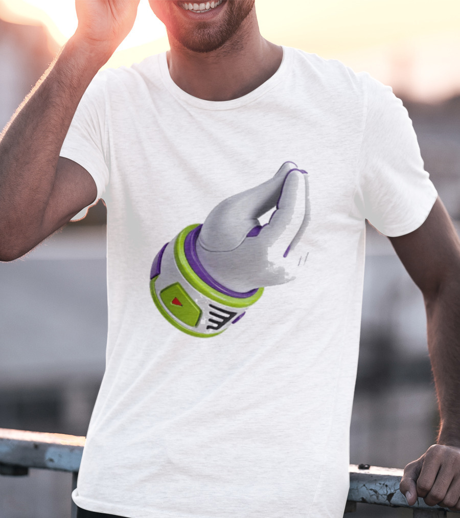Buzz's Italian Hand Gesture Spacesuit Sleeve T-Shirt