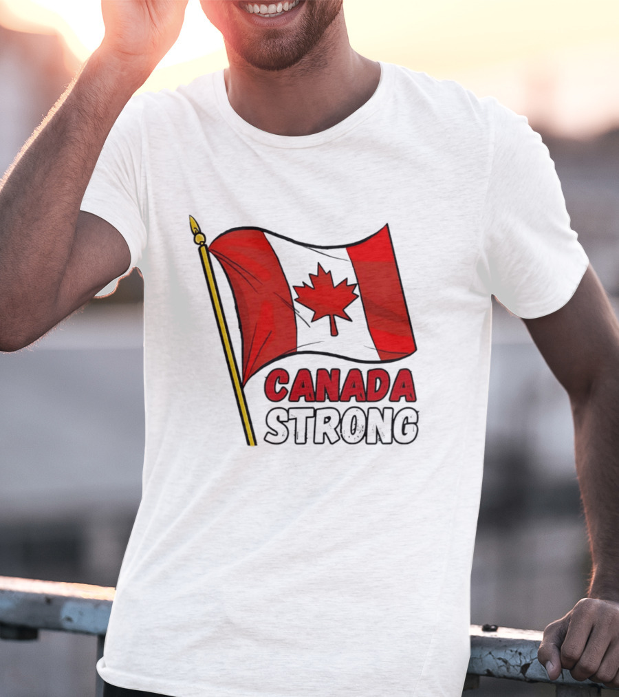 Canada Strong Maple Leaf Flag Pride T-Shirt