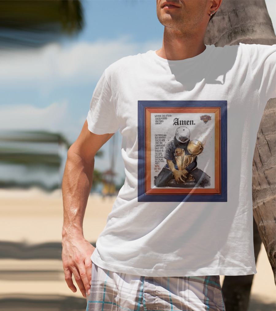 Saturday June 15 2026 Knicks Spurs NBA Finals Game 6 Amen Knicks Win First NBA Championship Since 1973 Win 4 90 47 T-Shirt