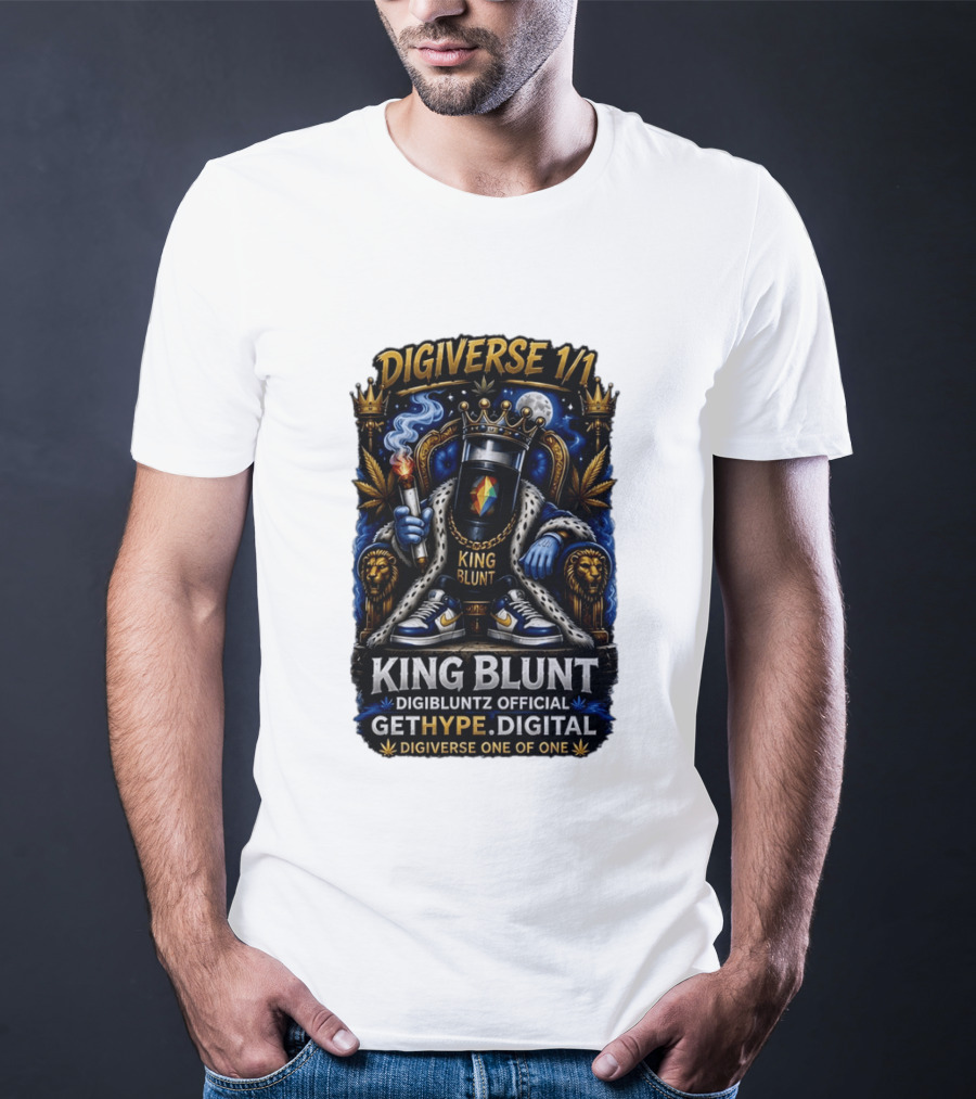 Digiverse 1 1 King Blunt GetHype Digibluntz Official Digital One Of One T-Shirt