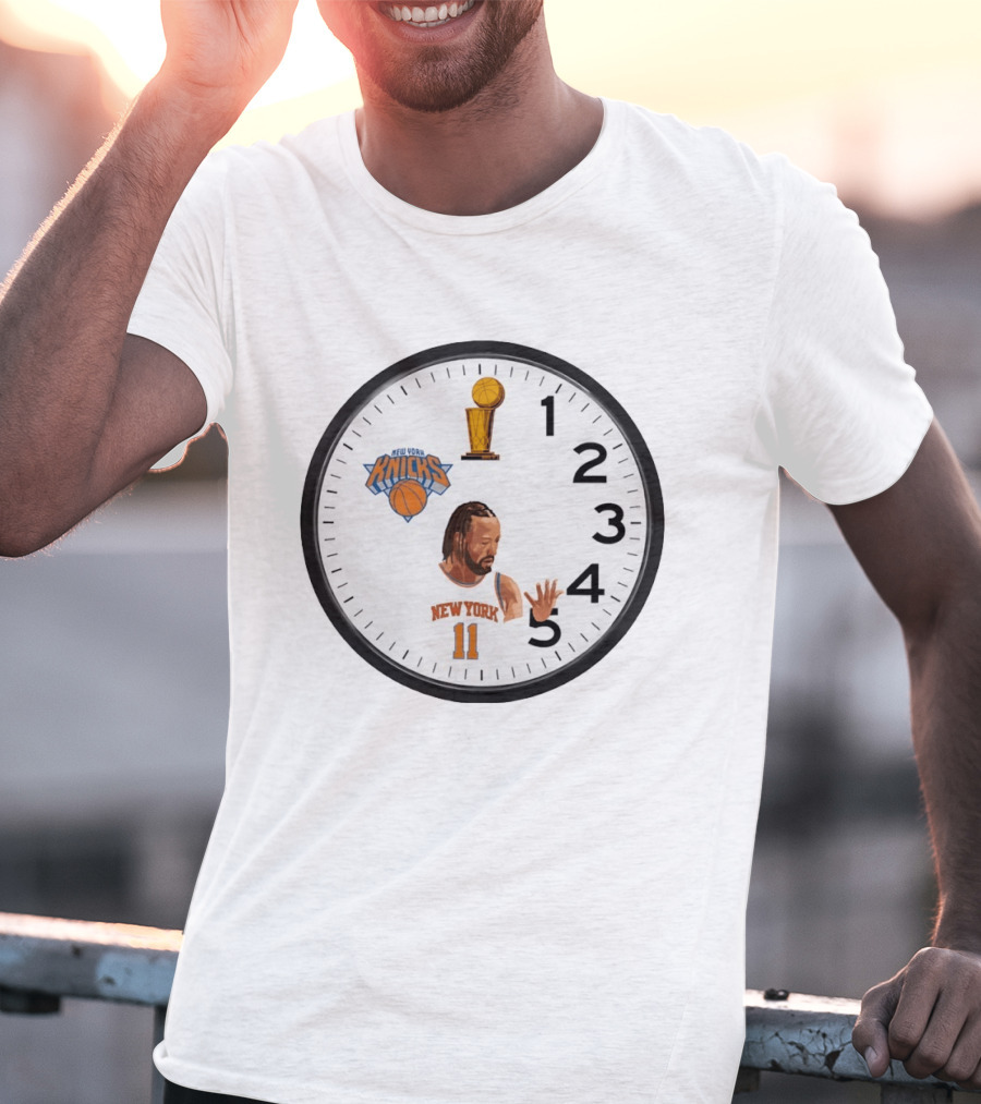 Knicks In 5 Jalen Brunson New York Time Basketball Trophy T-Shirt
