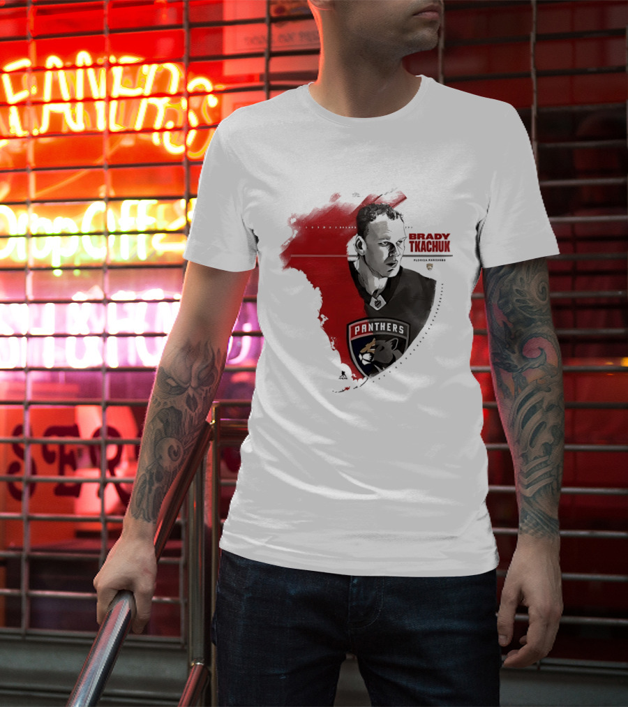 Florida Panthers Brady Tkachuk Portrait State Of Florida T-Shirt