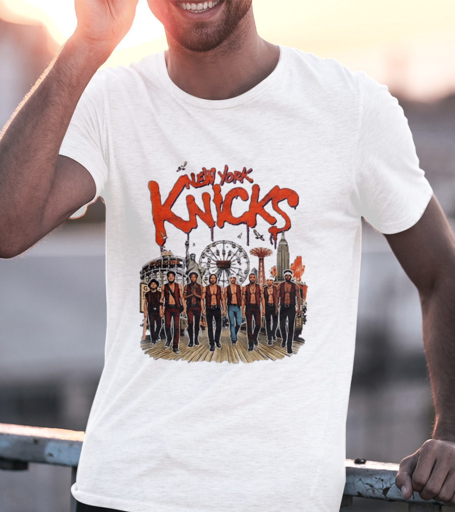 New York Knicks The Warriors Coney Island Gang Ferris Wheel Empire State Building T-Shirt