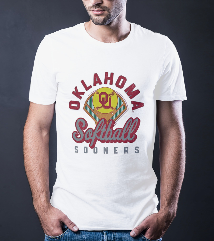 Oklahoma Sooners Softball Baseball Field Team T-Shirt