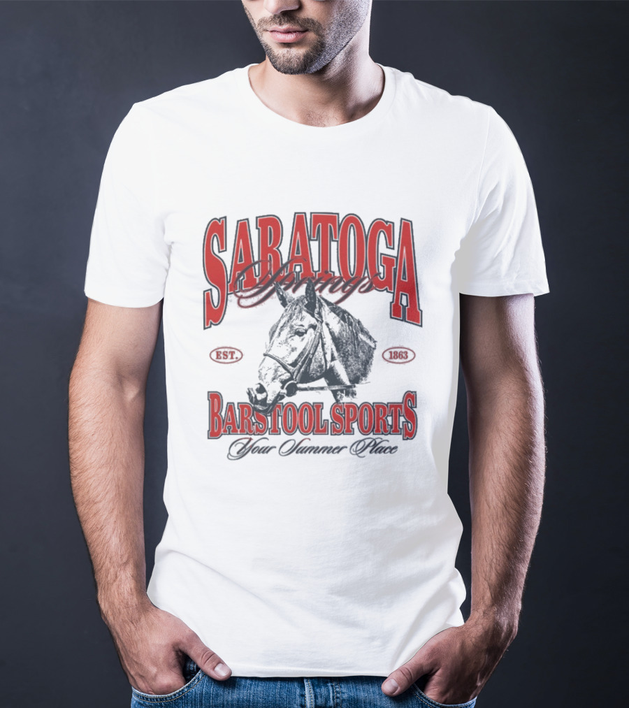 Saratoga Springs Barstool Sports Horse Racing 2026 Your Summer Place T-Shirt