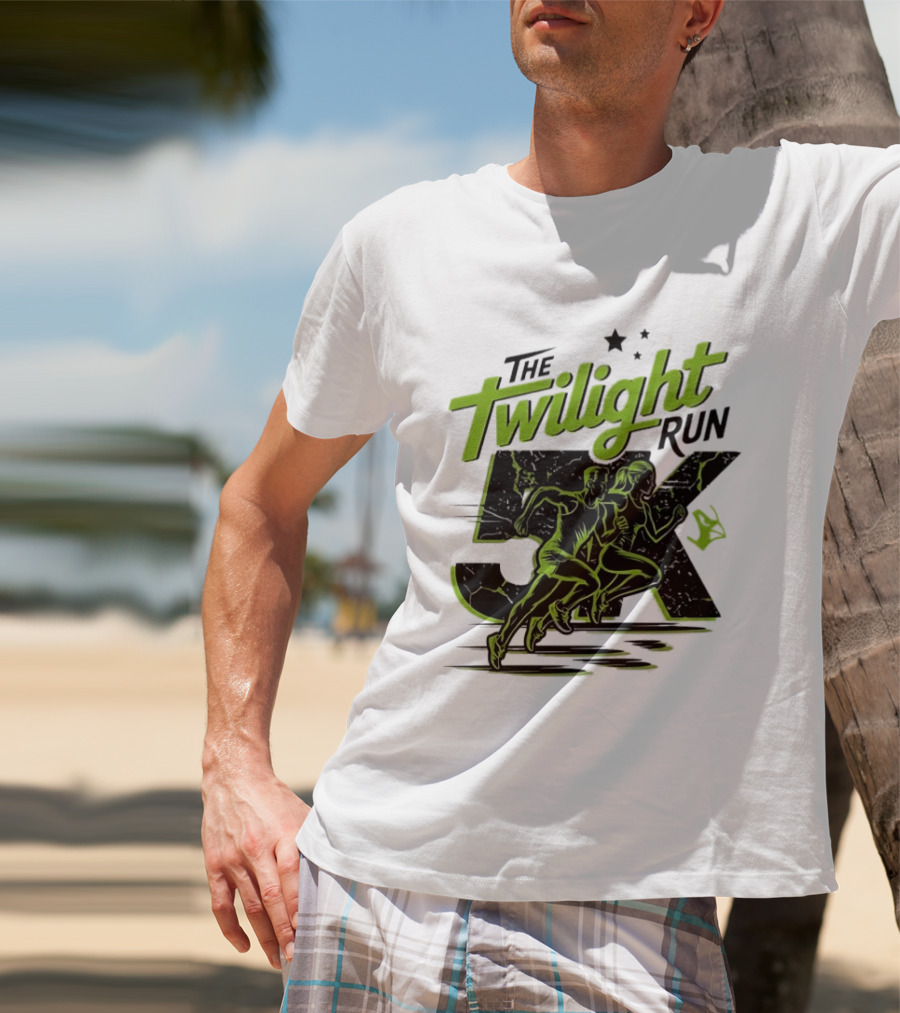 The Twilight Run 5K Runners And Stars Night Race Event T-Shirt