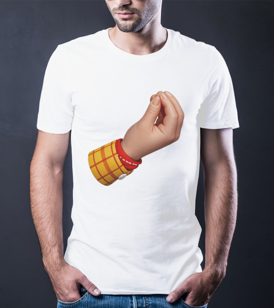 Woody's Italian Hand Gesture Pixar Character Sleeve T-Shirt