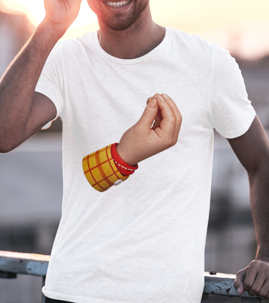 Woody's Italian Hand Gesture Pixar Character Sleeve T-Shirt