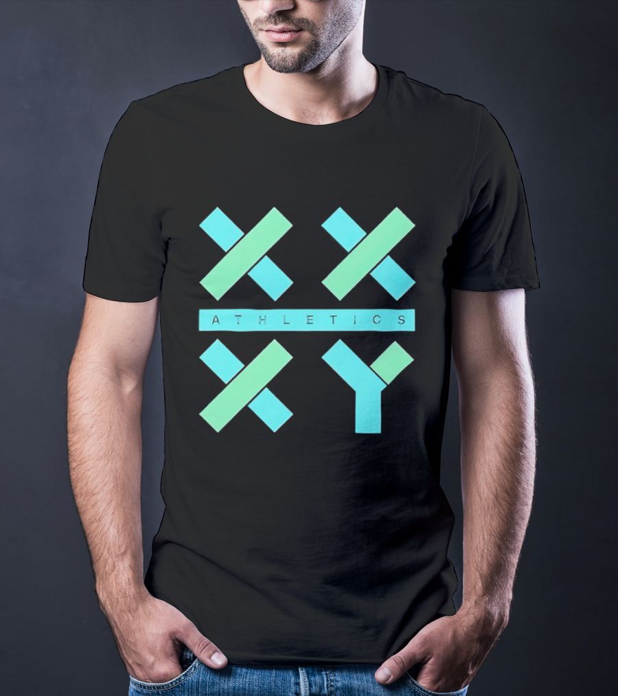 Athletics X Y Geometric Shapes Sports Abstract T-Shirt