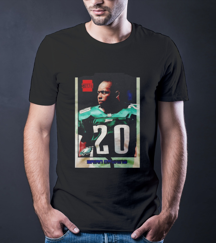 Brian Dawkins Philadelphia Eagles Stack 20 Trading Card T-Shirt