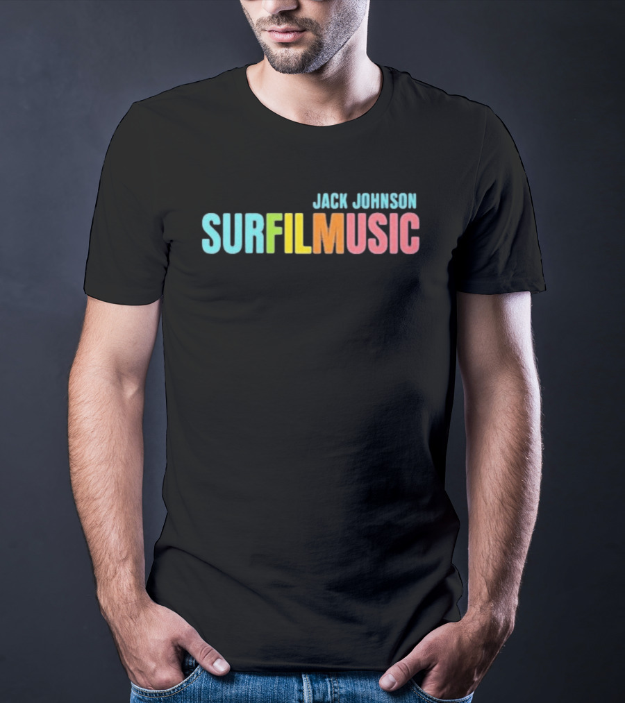 Jack Johnson Surfilmusic Tour 2026 Colorful Festival Event T-Shirt