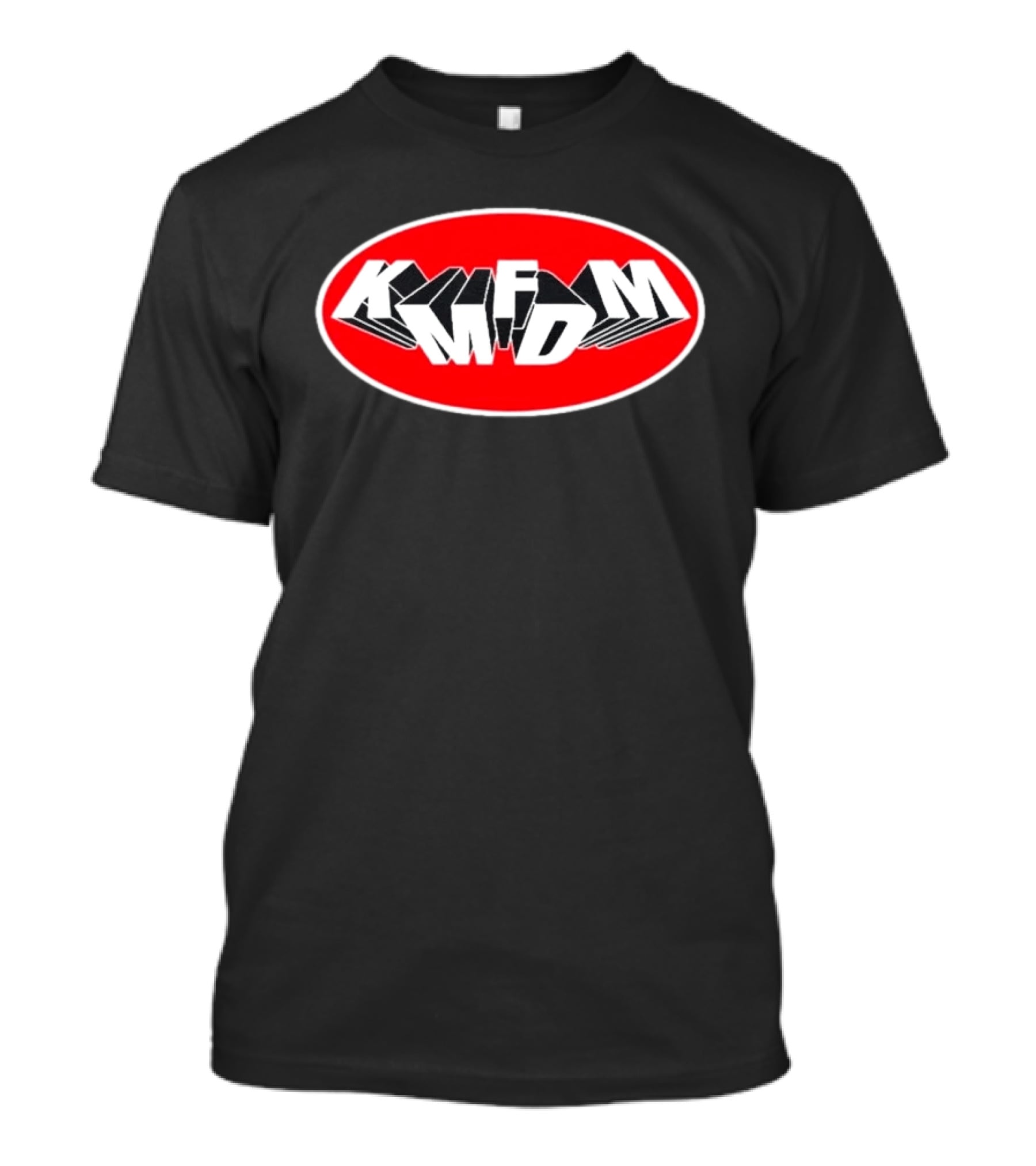 KMFDM Mass Shooting Bold Red Oval T-Shirt