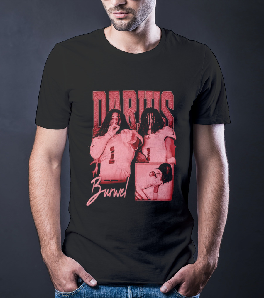 Darius Burwell Football Player Athlete Sports Number 1 T-Shirt