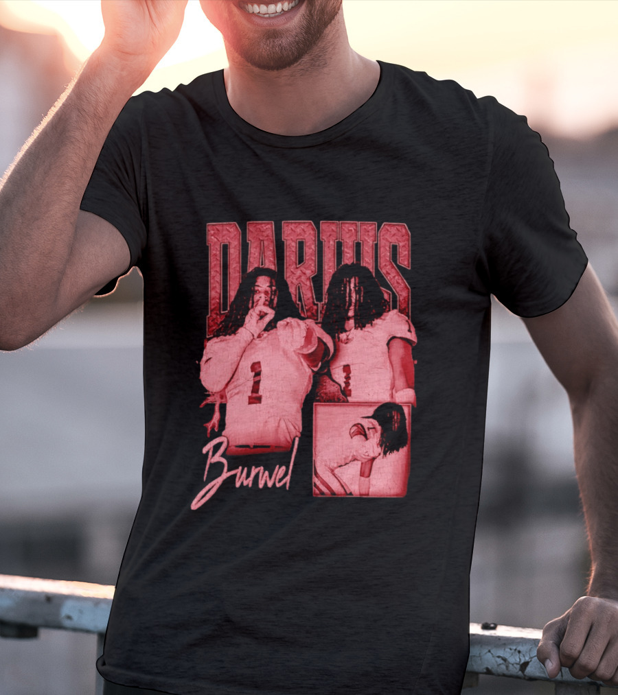 Darius Burwell Football Player Athlete Sports Number 1 T-Shirt