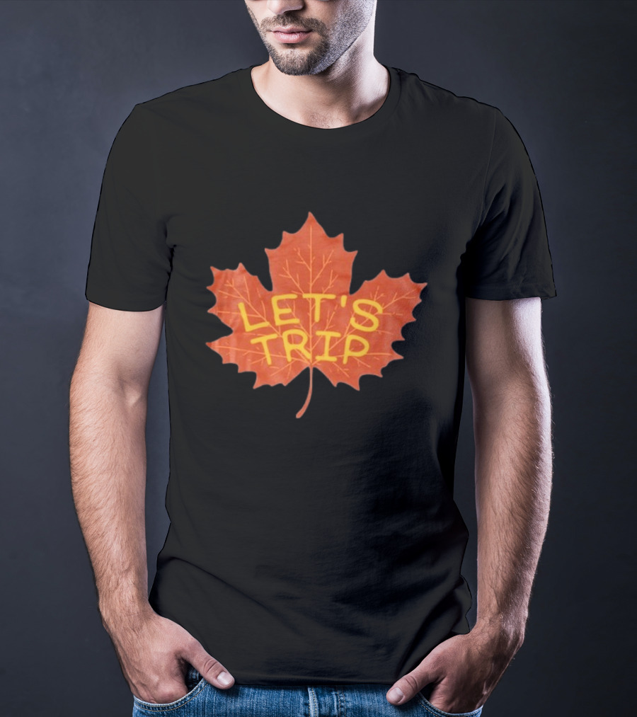 Let's Trip Maple Leaf Autumn Adventure T-Shirt
