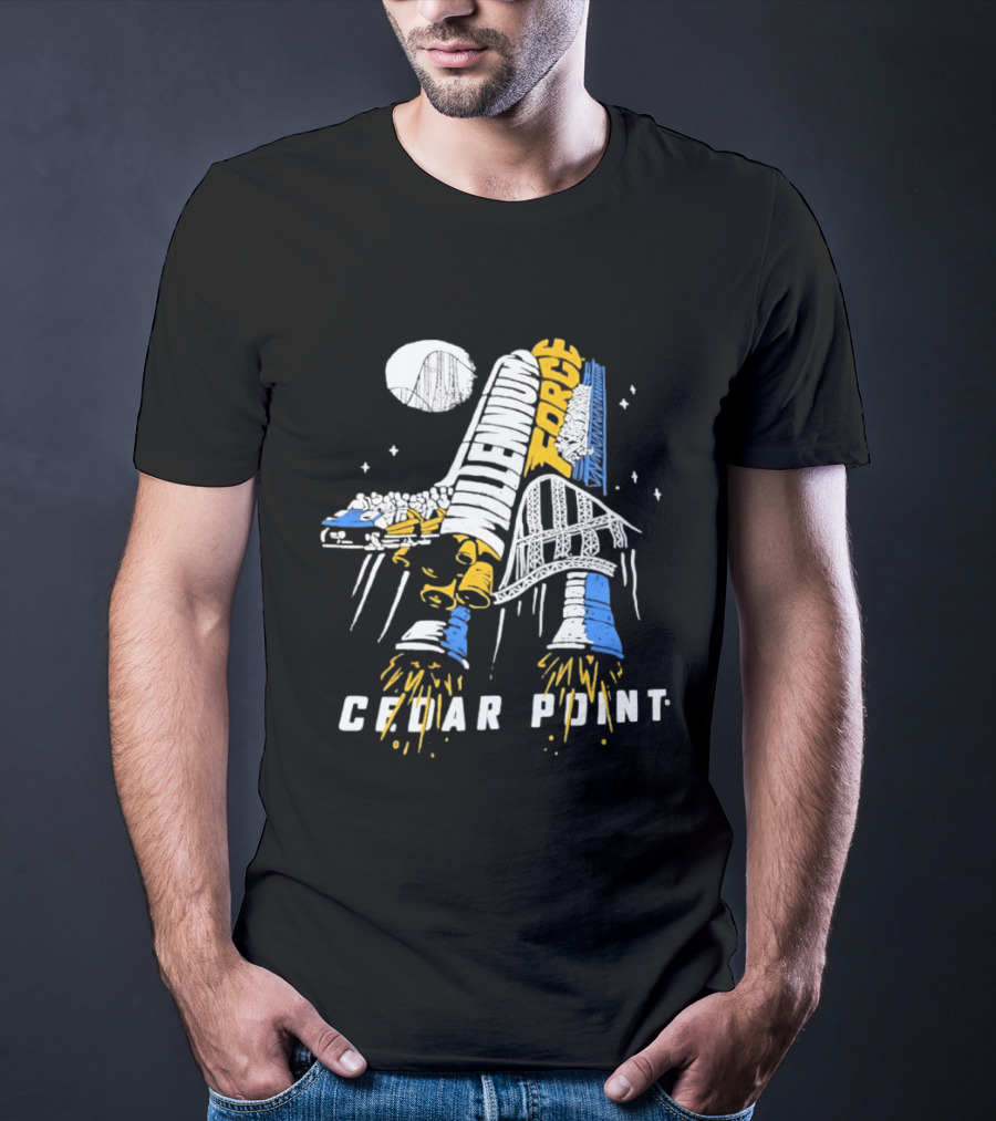Millennium Force Roller Cedar Point Ride Adventure T-Shirt
