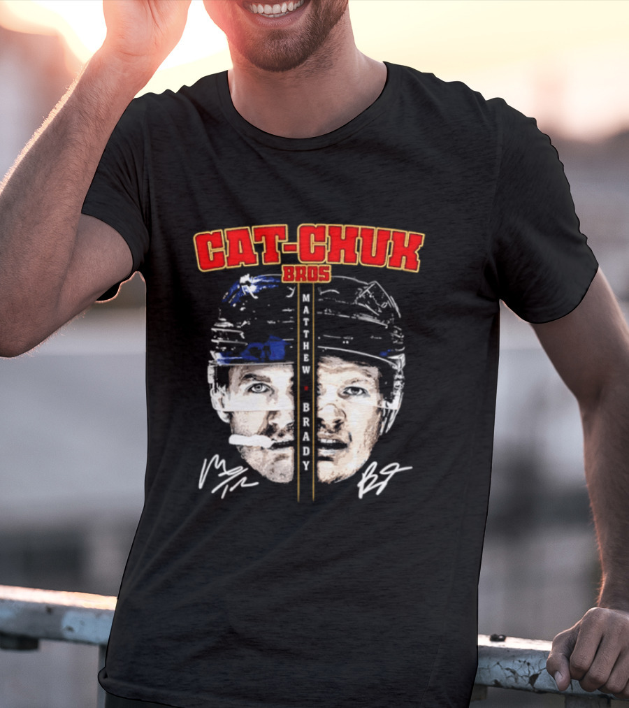 Florida Cat Chuk Bros Matthew Brady Tkachuk Signatures T-Shirt