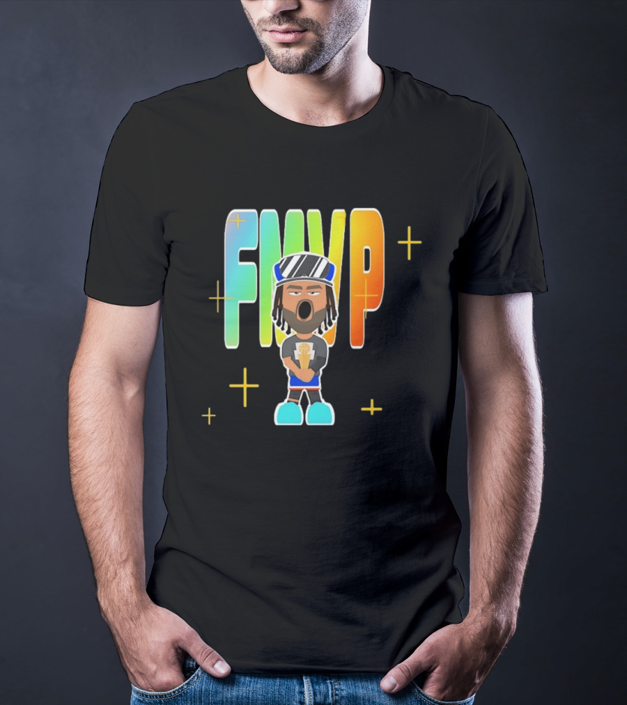 FMVP Jalen Brunson Cartoon New York Knicks 2026 Champs T-Shirt