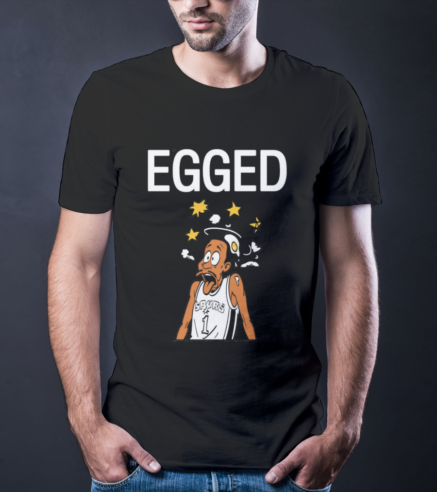 Victor Wembanyama Egged Cartoon Meme San Antonio Spurs Number 1 T-Shirt